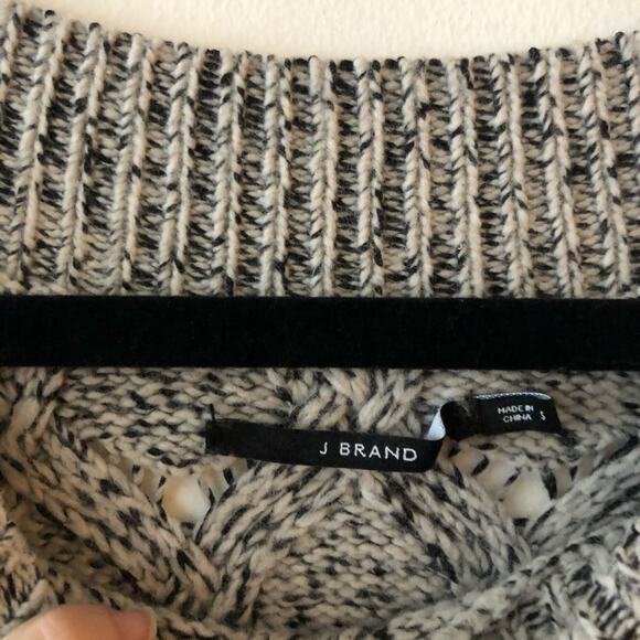 J Brand Camelia Melange Textured Knit Sweater - Picture 8 of 9